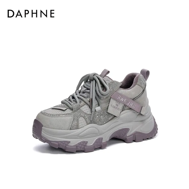 达芙妮2025年秋冬新款厚底老爹鞋时尚百搭潮流ins舒适运动休闲鞋