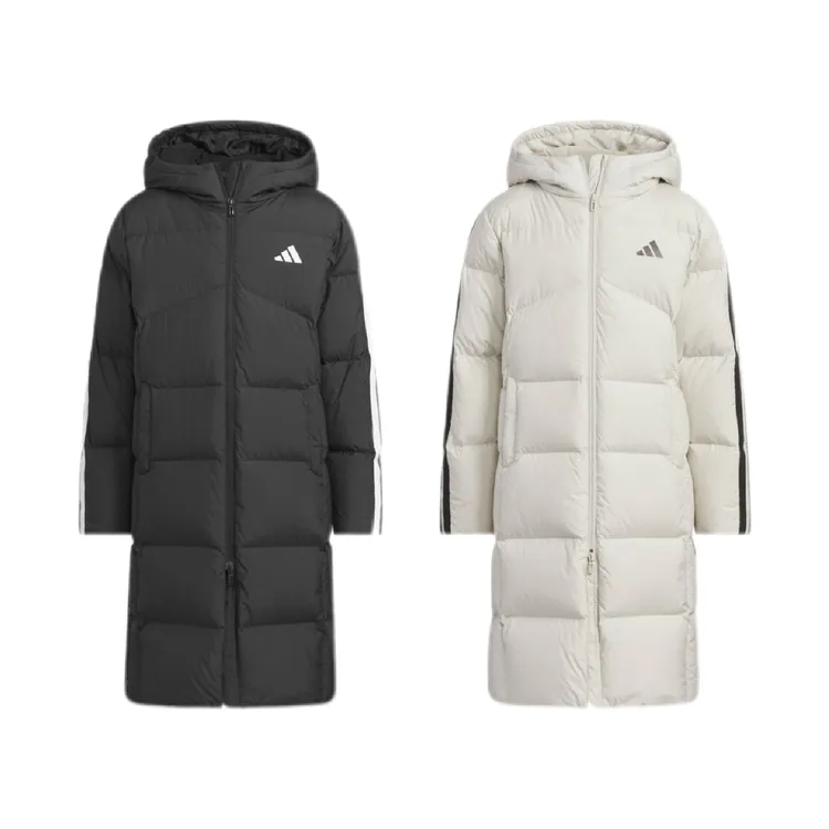 adidas阿迪达斯儿童长款保暖羽绒服运动休闲双拉链外套KB5095