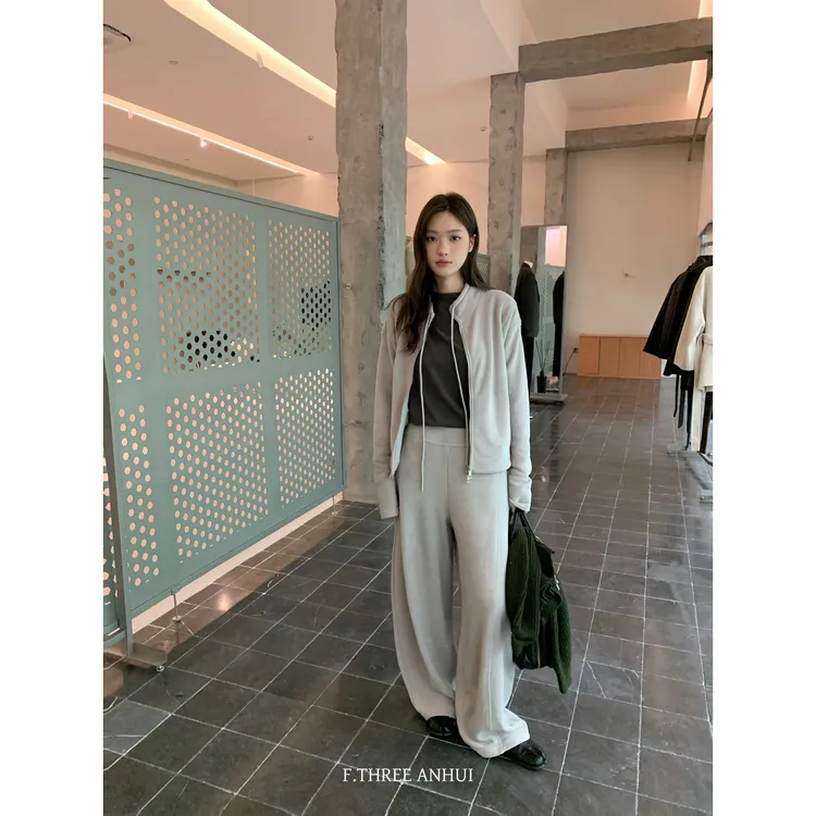 F.THREE三姐妹-家口碑显瘦卫外套衣+休闲裤巨好看两件套套装96030