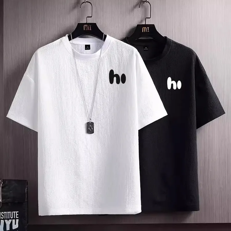 仓石一树潮牌冰丝短袖T恤男士夏季薄款宽松百搭休闲半袖体恤上衣