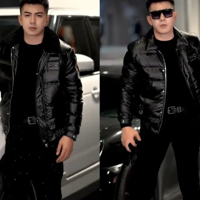 海澜优选冬季2026男士新款外套帅气轻奢流行高级保暖修身舒适机车