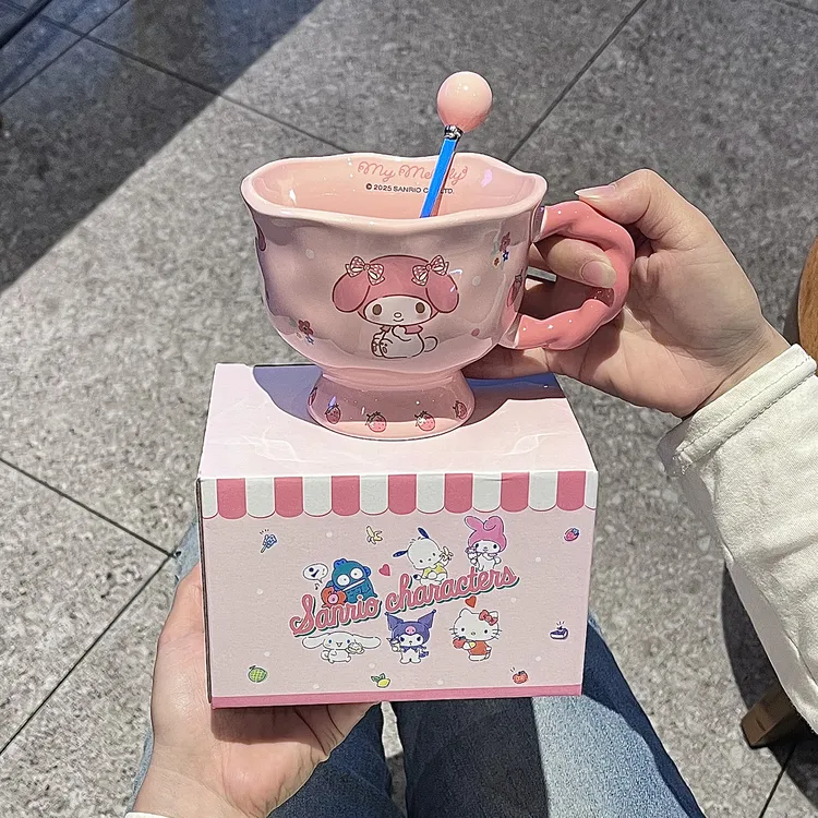 马克杯高颜值美乐蒂杯子陶瓷可爱水杯大容量家用早餐杯少女心