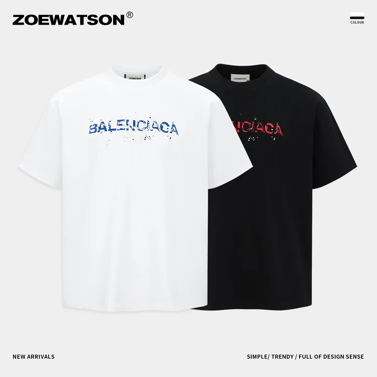 【ZOEWATSON】夏季男士户外休闲情侣印花圆领时尚百搭运动潮流Z2933