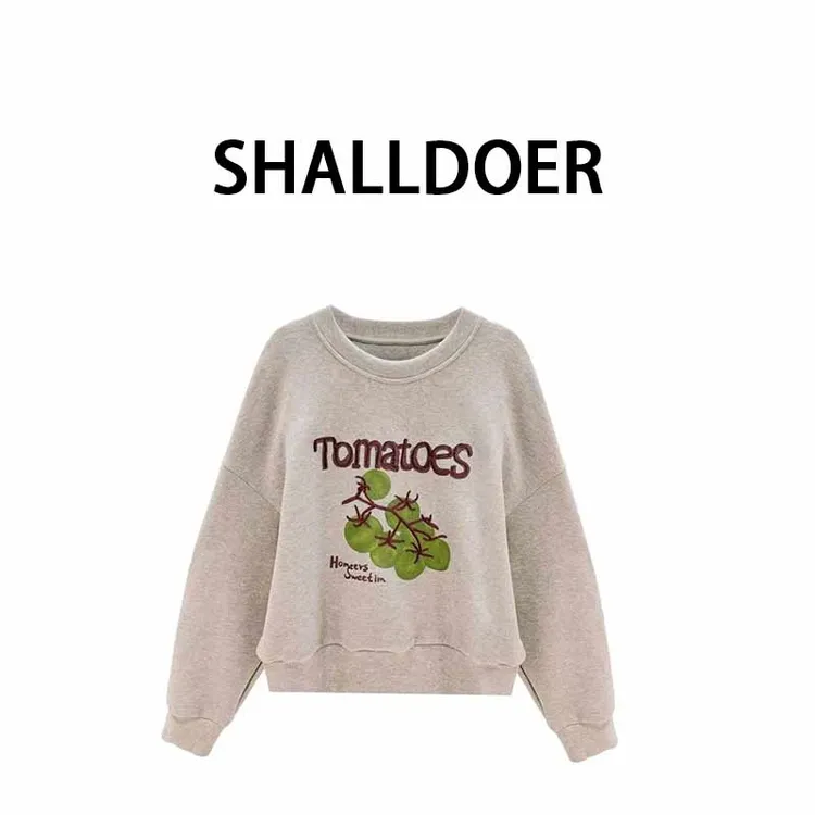 【番茄絮语】2025秋冬新款双面绒超柔保暖圆领卫衣