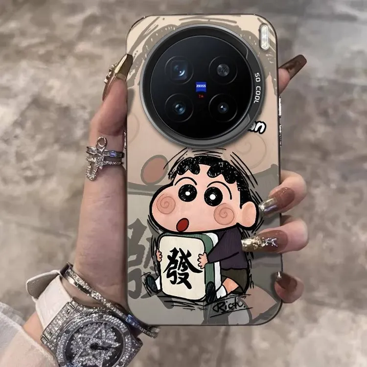 麻将小新适用vivox200Pro手机壳X200ultra创意Y300I个性防摔保护