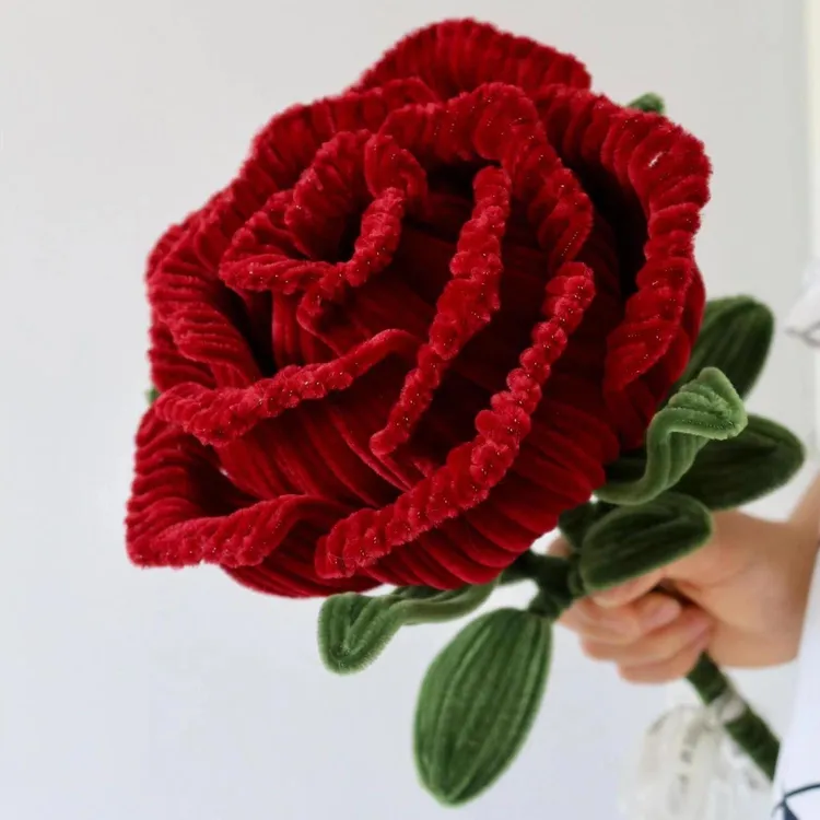 【国潮玫瑰花】加密扭扭棒特弗洛伊德手工DIY材料包情人节送女友