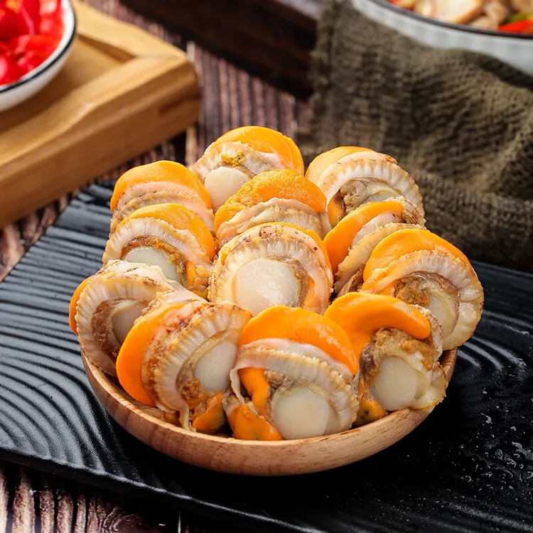 丹东呱呱地肥美扇贝海鲜大扇贝肉新鲜发货肉大饱满4斤/件顺丰