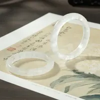 【董先生专享】D44958-白水晶手镯-多样性发一件-9.5×7mm+