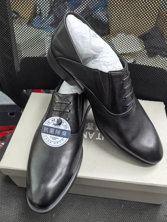 鸟 商务男士高档皮鞋 