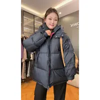 【彩色拼接羽绒服】TOYA大码女装秋冬新款90白鸭绒加厚外套宽松短款