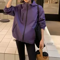50327 SANFAN 新款韩版连帽冲锋衣外套