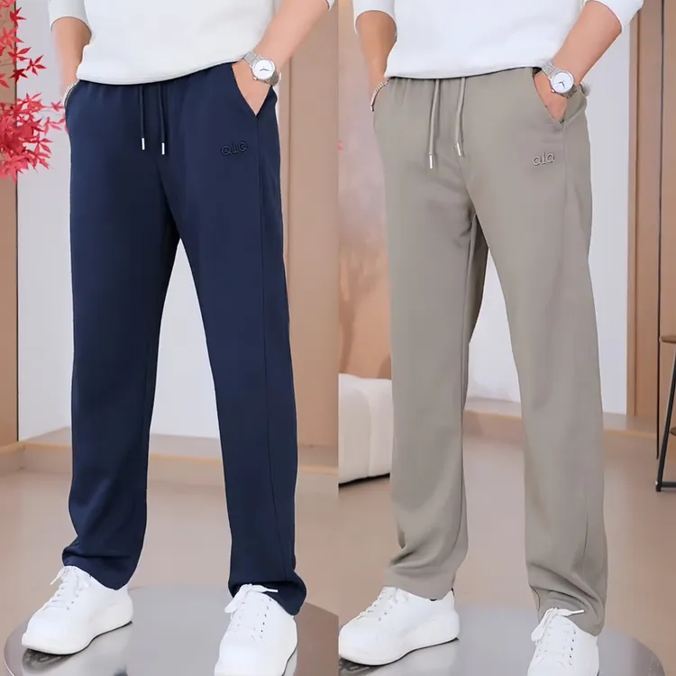 秋季新款休闲裤舒适宽松直筒长裤百搭弹力运动宽松型潮流百搭男裤