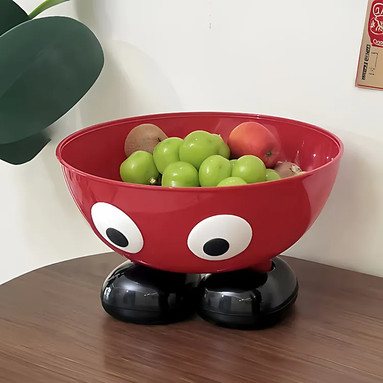 大脚高脚水果盘2026新款家用客厅零食糖果盘创意可爱多功能摆放盘