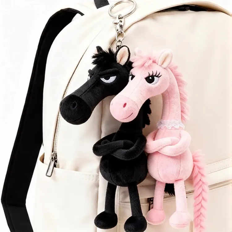 2026马年吉祥物天选高冷黑马玩偶娃娃毛绒玩具送生日礼物包包挂件