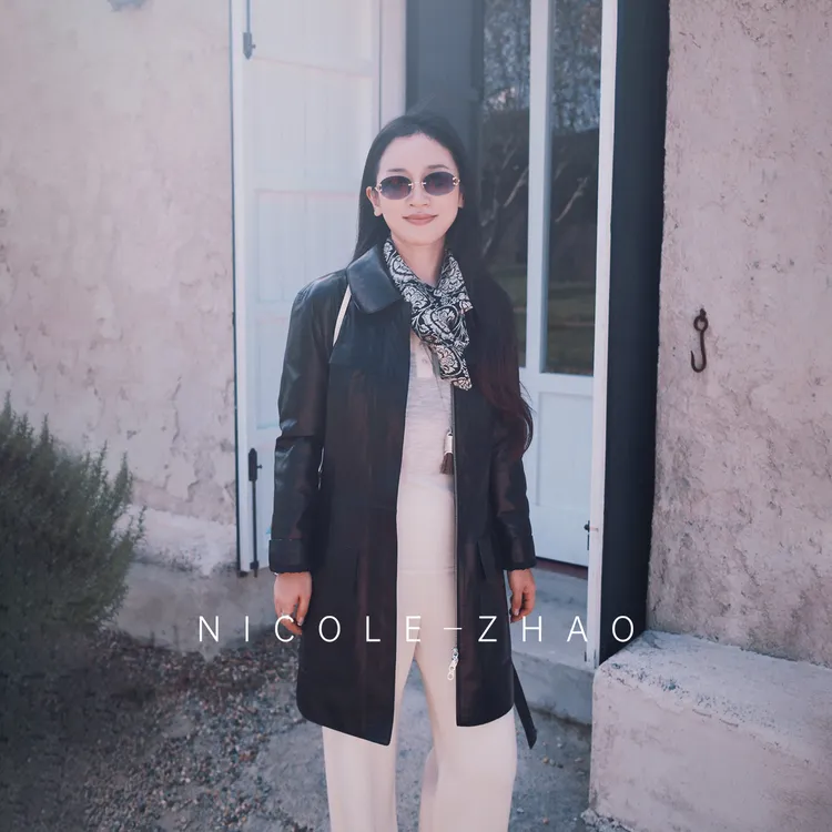 （预售）【贵姐NICOLE】限量版进口皮料气质长款皮衣外套5NWT136