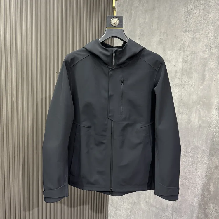 魔术粘贴防风厚款连帽夹克户外舒适春秋男士休闲运动外套