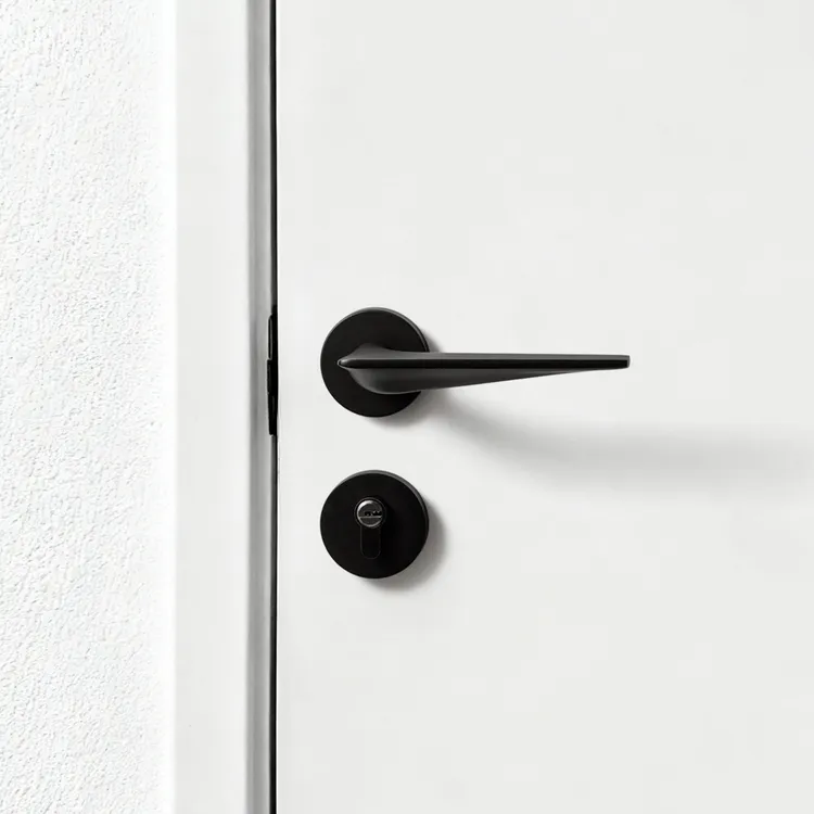 贝雷欧现代简约门锁室内卧室家用门锁磁吸静音轻奢分体木门门把手