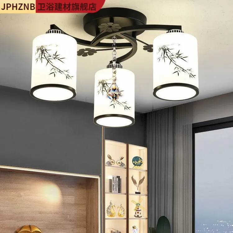 新中式吊灯客厅灯现代简约大气防尘北欧灯具卧室主灯中国风餐