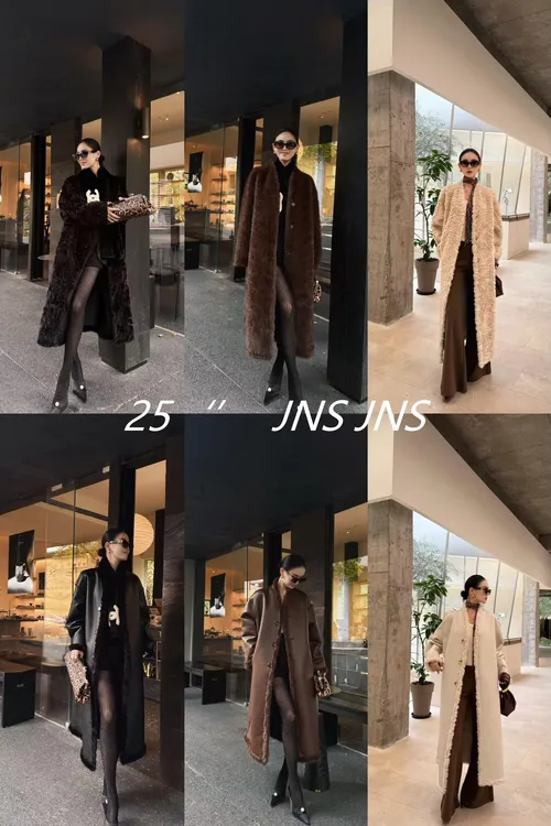 【浪漫巴黎】秋冬款轻奢防风小湖羊双面穿慵懒风宽松保暖毛毛女外套