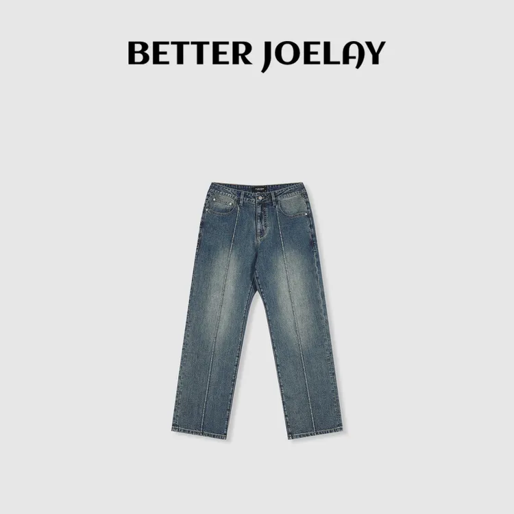 BETTER JOELAY -【海啸微喇】潮流牛仔裤水洗时尚宽松JG9627