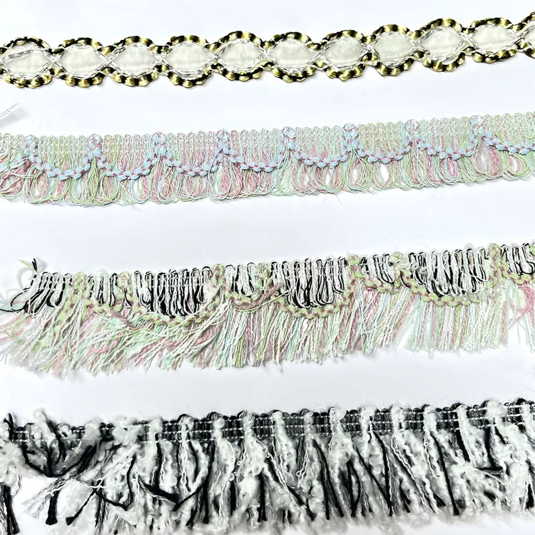 【工厂定制】韩国小香风织带DTY服装辅料针织服装特辅料