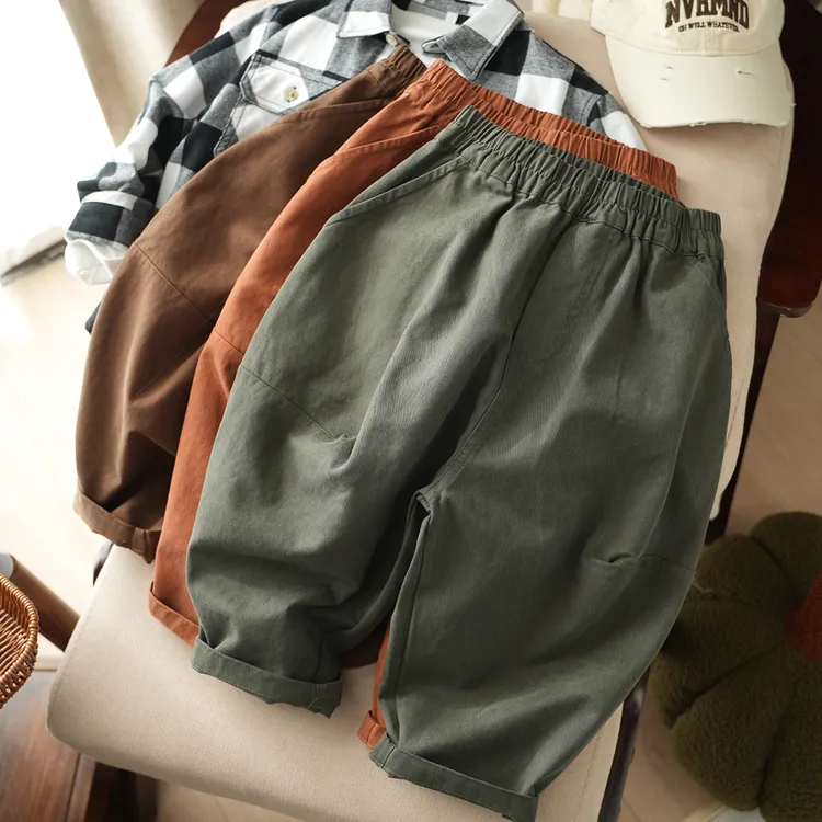 清库存 莱赛尔+棉 儿童廓形裤 男女童宽松气球裤 春秋款 83211