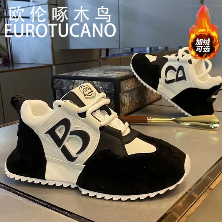 欧伦啄木鸟EUROTUCANO男鞋2025秋季流行爆款时尚厚底休闲老爹鞋