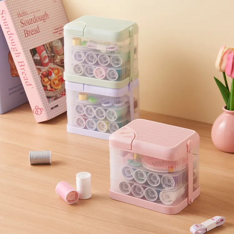 25年新款家用针线一套针线盒家庭缝衣针钩针宿舍学生便携针线包