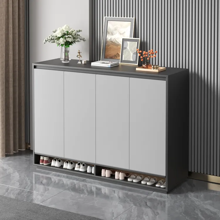 鞋柜家用门口2025新款大容量储物玄关收纳柜一体靠墙楼道置物鞋架