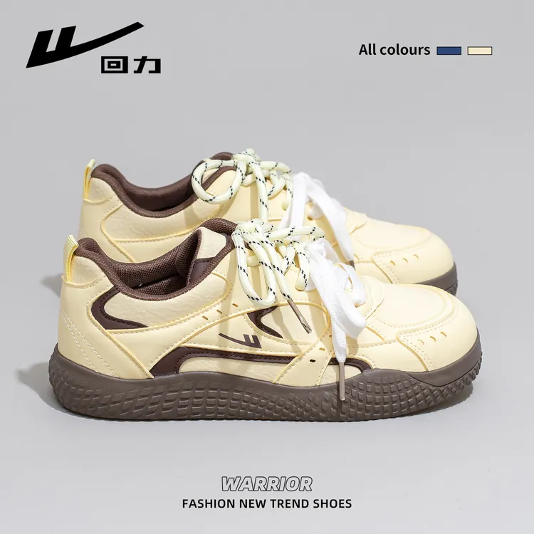 回力韩版休闲板鞋女鞋2025秋季新款低跟耐磨防滑轻便复古小白鞋女