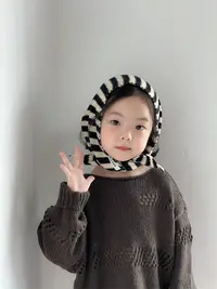 儿童冬季春秋时尚OL休闲风围巾保暖围脖格子百搭秋冬韩版