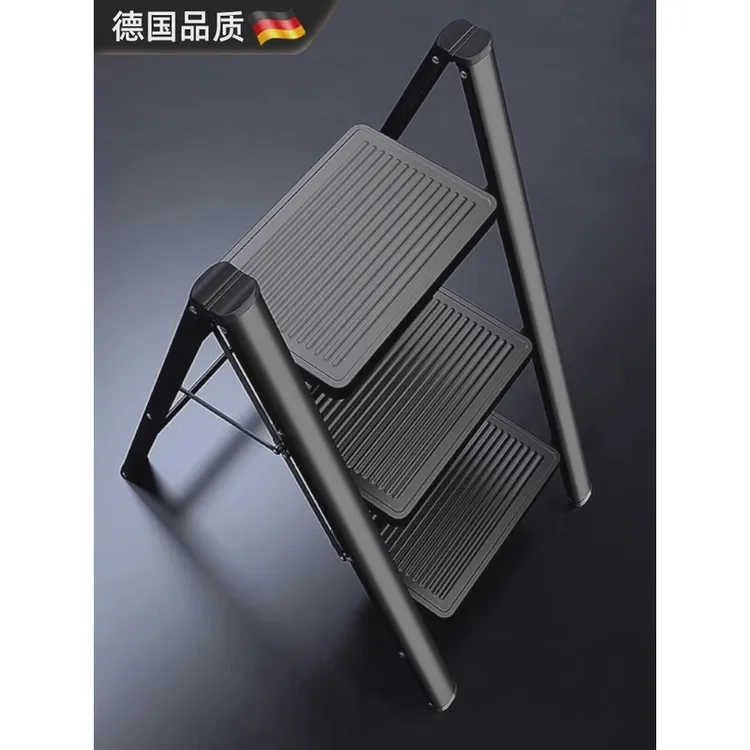 德国家用梯子折叠梯新款小型轻便多功能梯凳加宽加厚铝合金人字梯