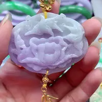 颈饰银S925镶嵌翡翠翡翠