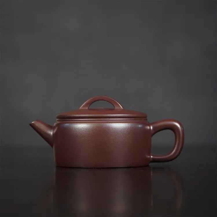 汉瓦紫茄泥手工宜兴紫砂壶精工推荐工夫茶具家用泡茶壶180cc