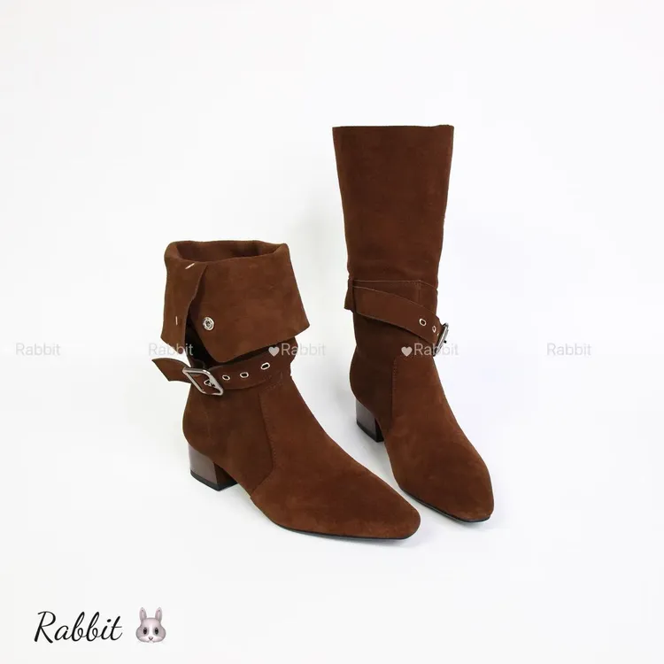 兔子plus | 新款堆堆靴美拉德西部牛仔靴子女短靴