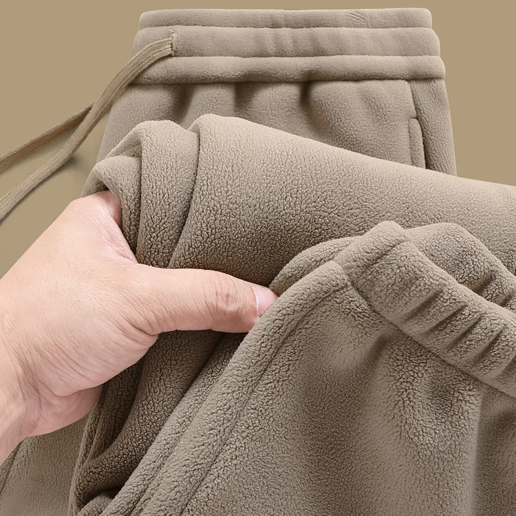 奥粒绒运动长裤保暖立体剪裁男女休闲裤净版暖裤吊染中腰