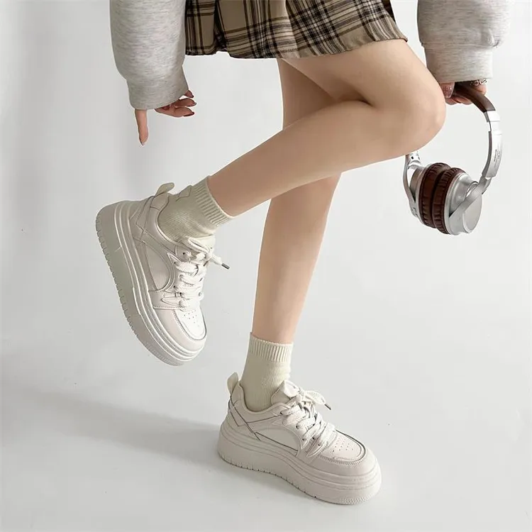 【FBZN官方正品】小个子厚底增高轻便小白鞋女2025新款春夏季休闲