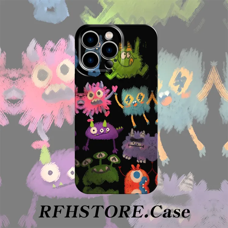 闪度侠高级毛团小怪兽适用苹果16/15菲林手机壳华为oppo小米vivo