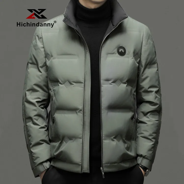 HICHIN运动羽绒服男士冬季休闲立领外套鸭绒羽绒衣时尚加厚保暖衣