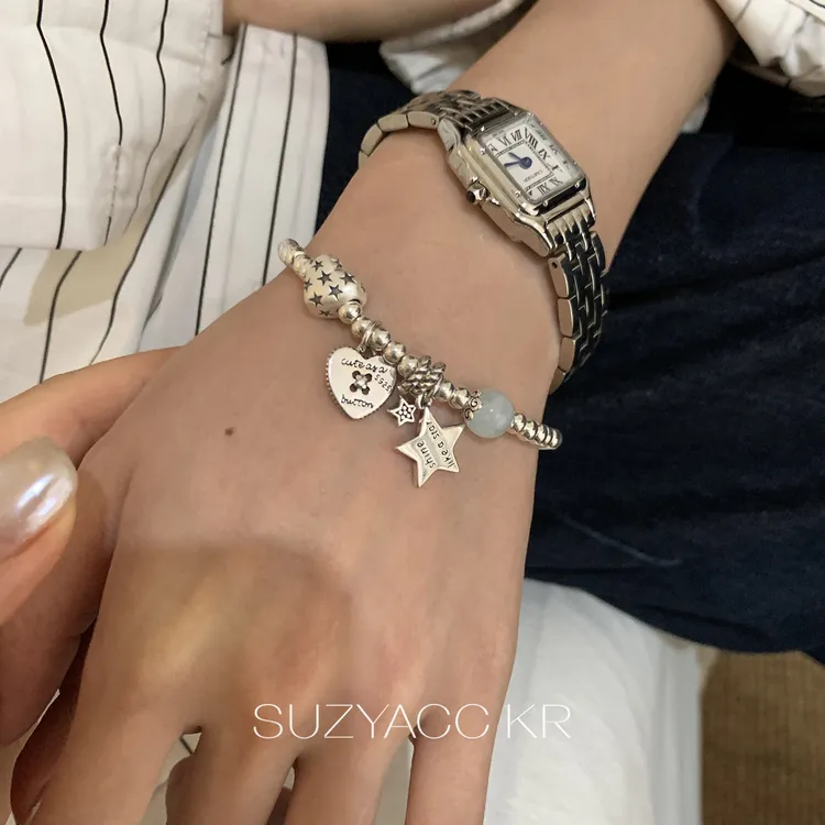 Suzyacc Kr 925银手链 【星月神话】海洋之心925银手链C2296
