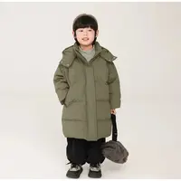 【米果妈】儿童2025冬季新款休闲中长款棉服B4721