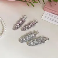 小众洋气爆闪镶嵌精致无痕刘海夹边夹碎发夹发饰甜美b
