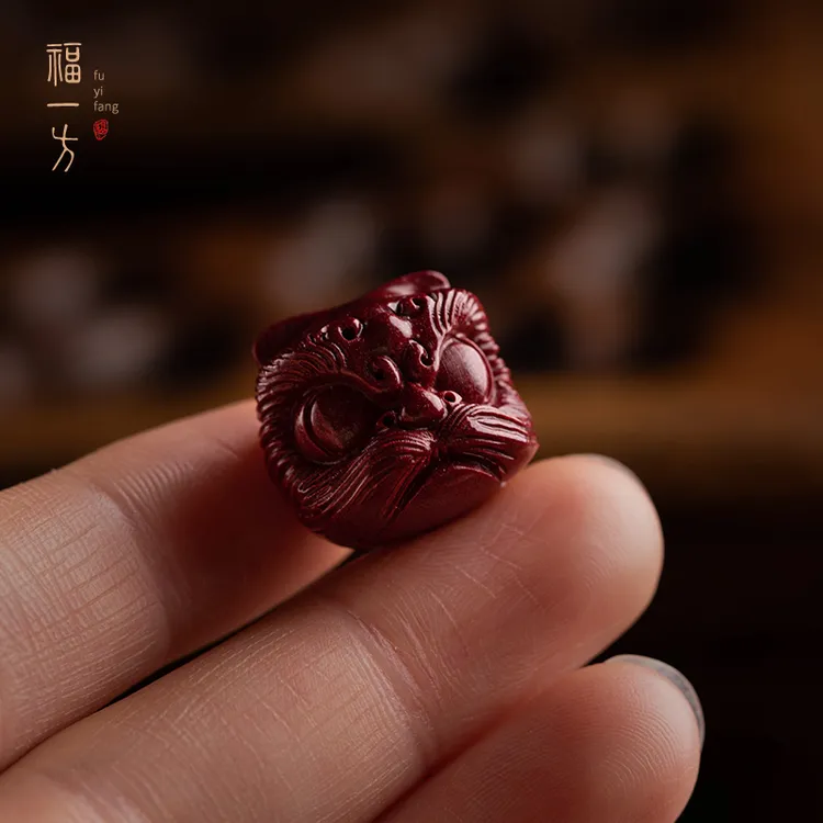 天然辰砂醒狮紫金砂配件本命年手串搭配手机链天然紫金砂手串配饰
