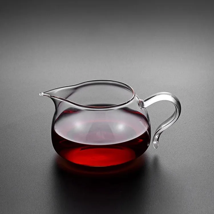 加厚耐热玻璃公道杯茶漏一体大容量纯手工分茶器日式家用大号茶海