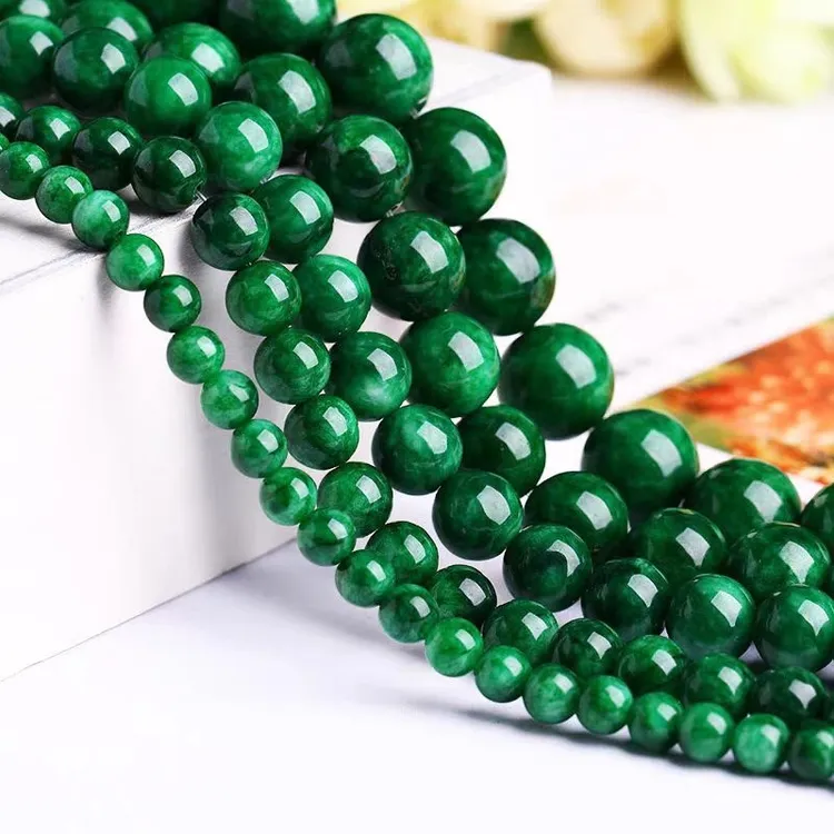 天然干青玉髓散珠半成品长度38cm左右可DIY做手串锁骨链当配珠等