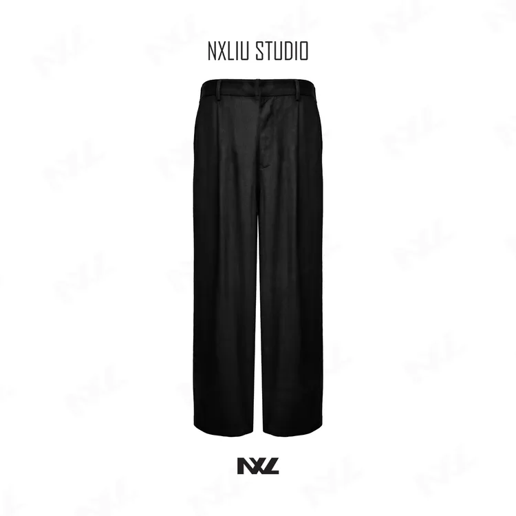 NX 【亚麻天丝长裤】夏季宽松亚麻天丝透气舒适简约轻奢休闲长裤