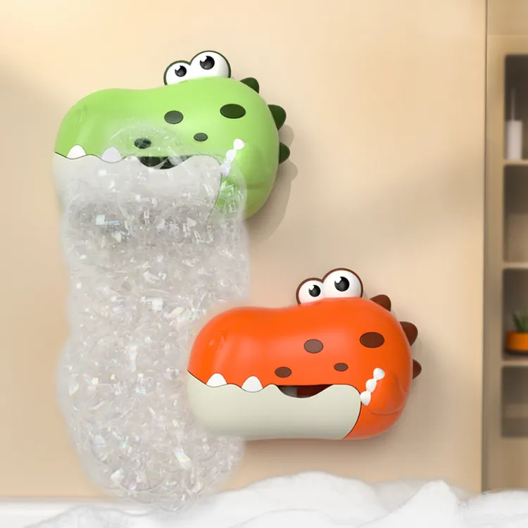 恐龙吐泡泡机婴幼儿浴室电动恐龙洗澡戏水玩具