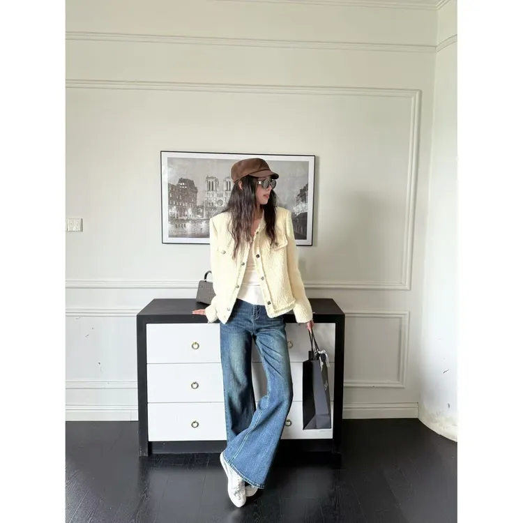 48h【矜贵玛德琳】加长秋冬高级感气质小香风短款上衣外套25048