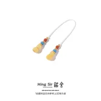 【铭舍】天然俄料蜜蜡弟子珠万能轴配饰百搭饰品时尚