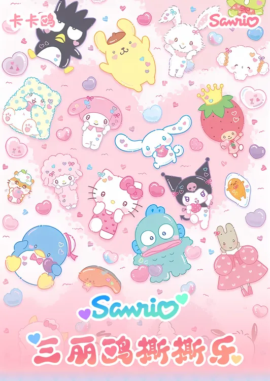 【荣仔】卡卡鸥《三丽鸥家族》撕撕乐第一弹盲盒代拆